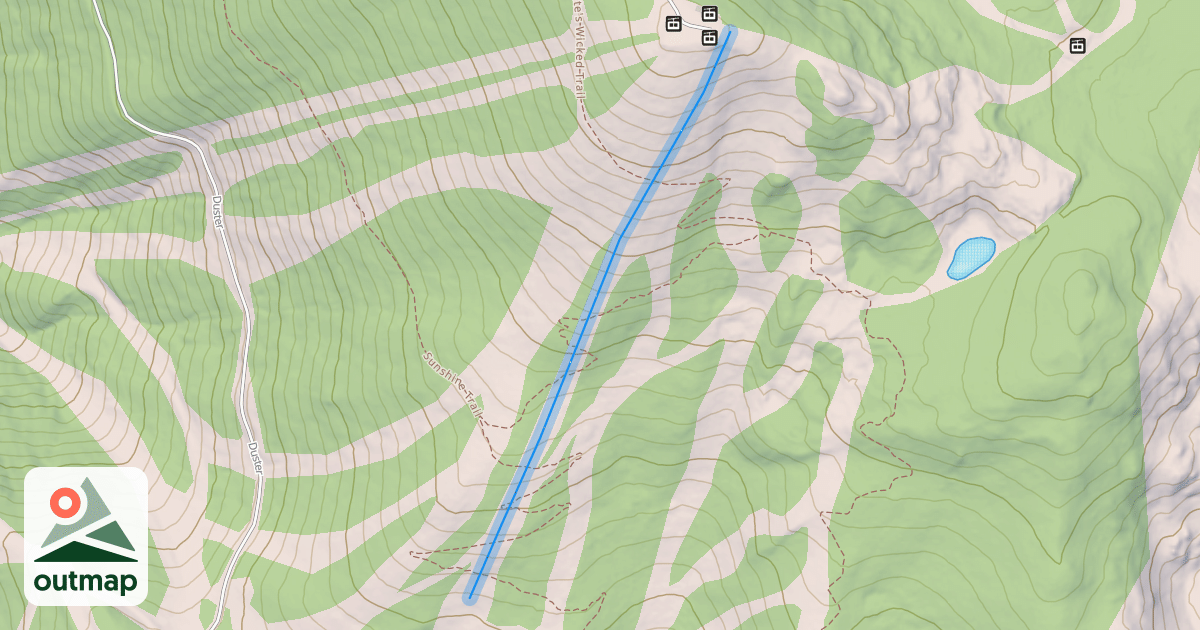 Map of Sunshine Lift Line