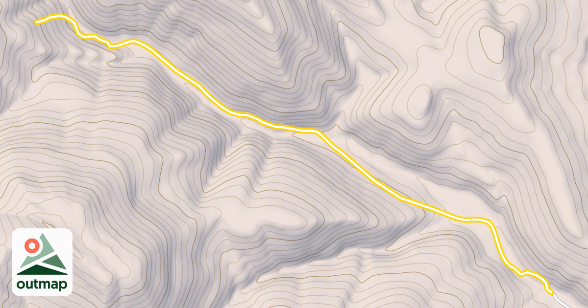 Map of Patterson Creek Canyon