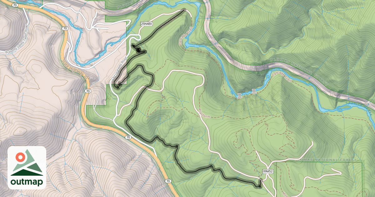 Map of Flume Trail