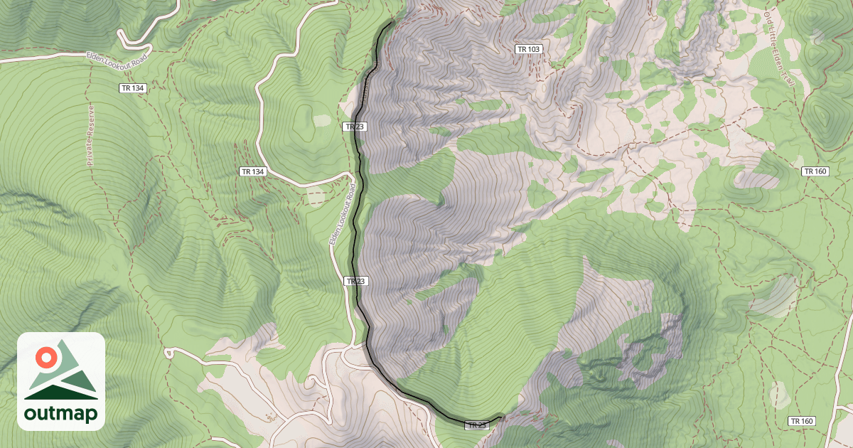 Map of Sunset Trail