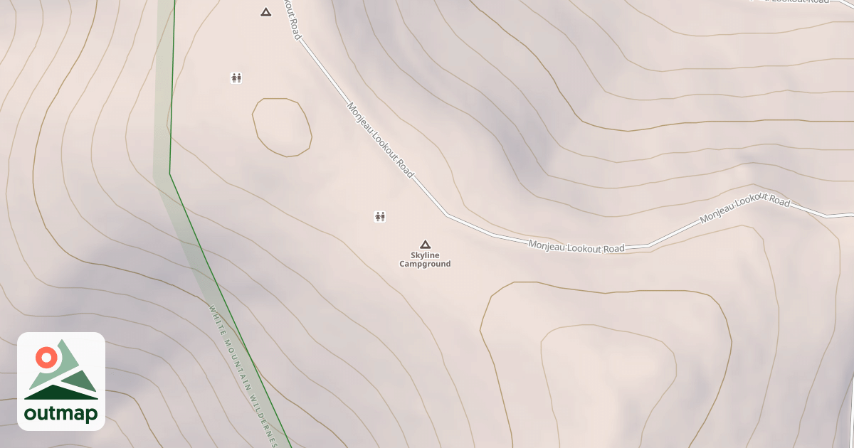 Map of SKYLINE CAMPGROUND