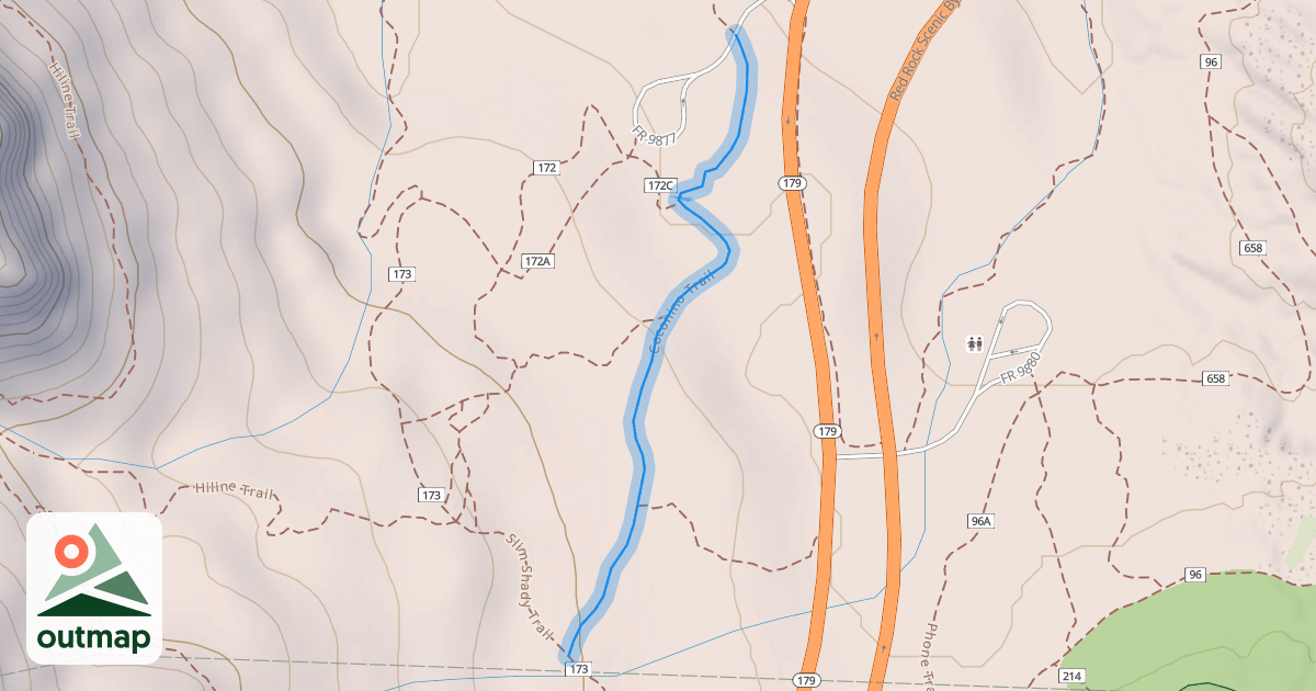 Map of Coconino Trail