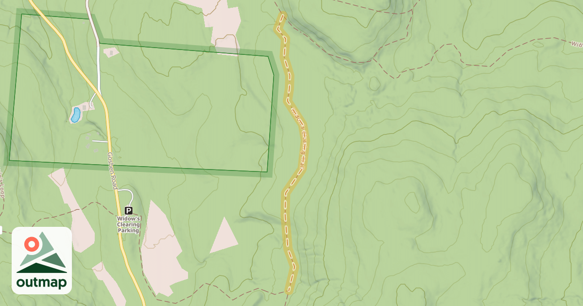 Map of Widow's Clearing Trail