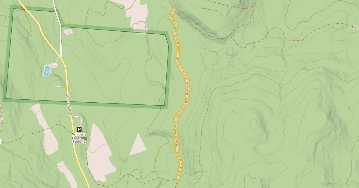 Map preview of Widow's Clearing Trail