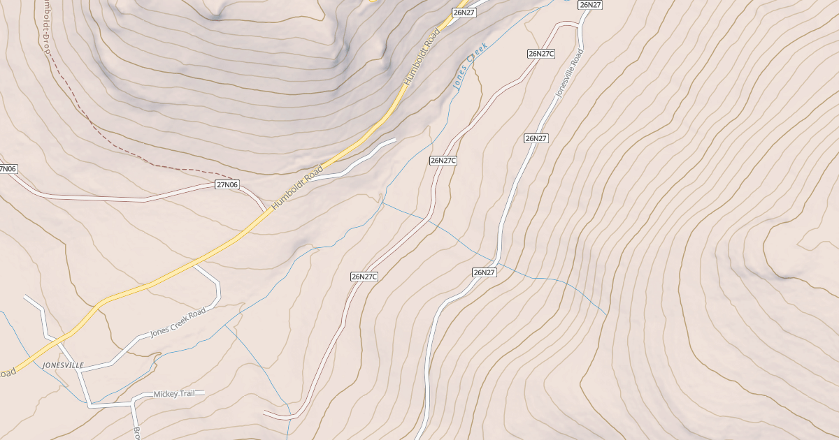 Map preview of JONES CREEK SPUR