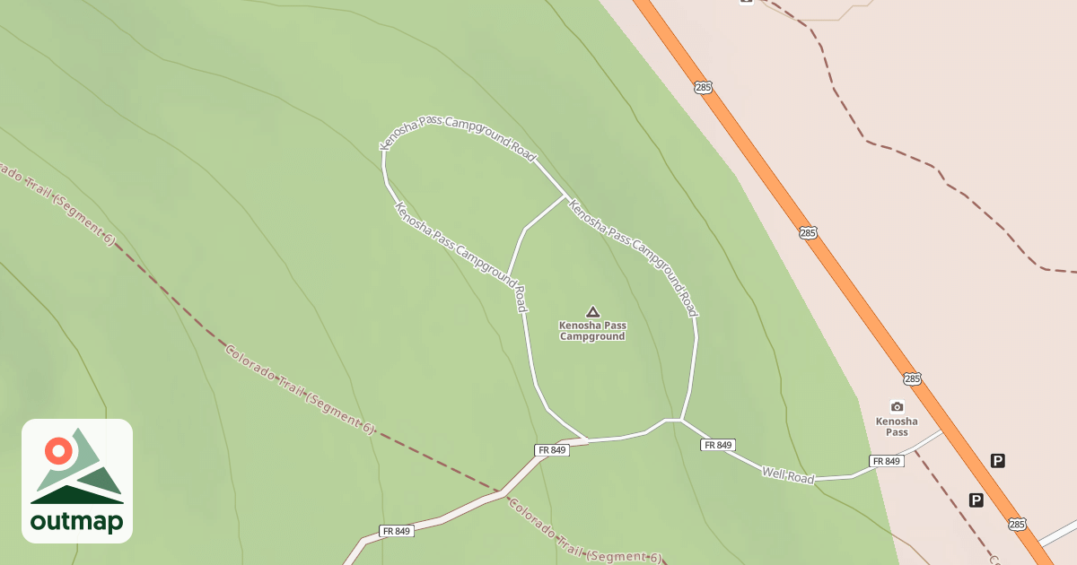Map of KENOSHA PASS CG
