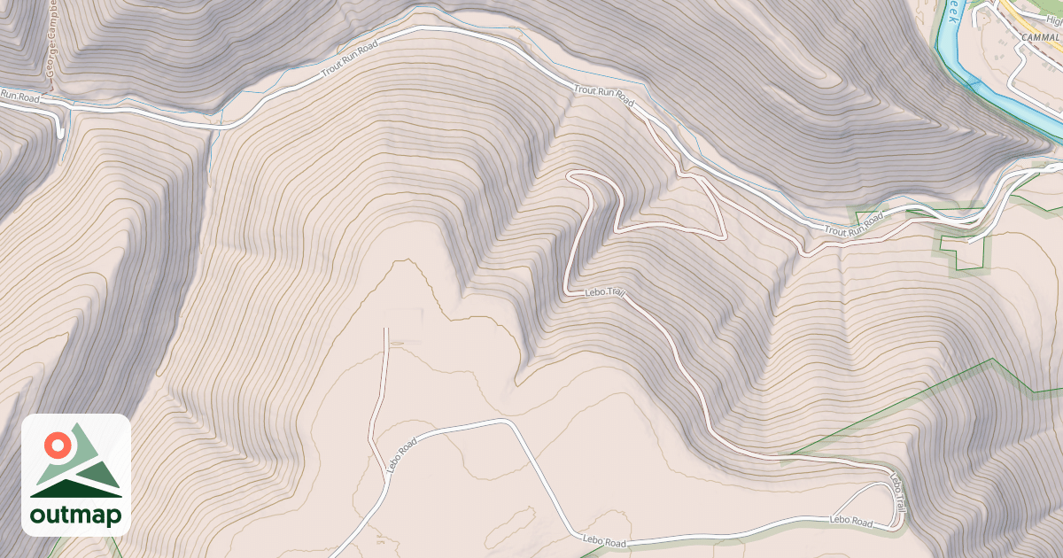 Map of Coudy Pike Snowmobile Trails