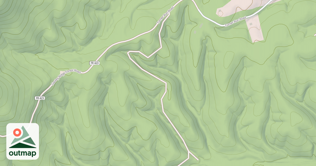 Map of TURNER RUN