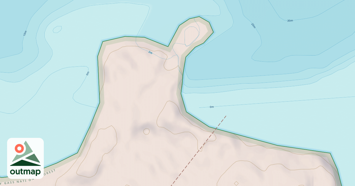 Map of CORNER BAY SPUR
