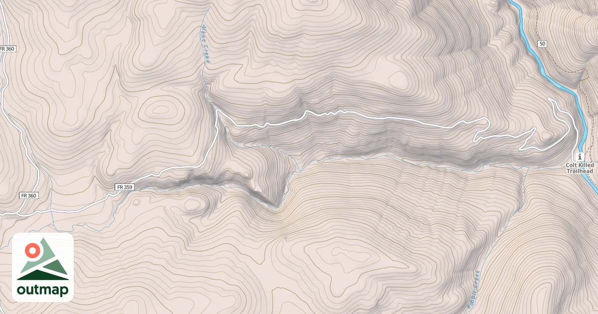 Map of COLT CREEK