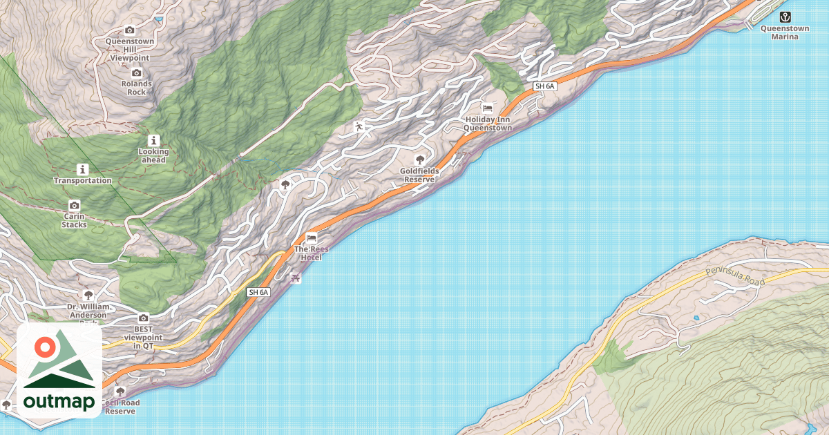 Map of Frankton Track