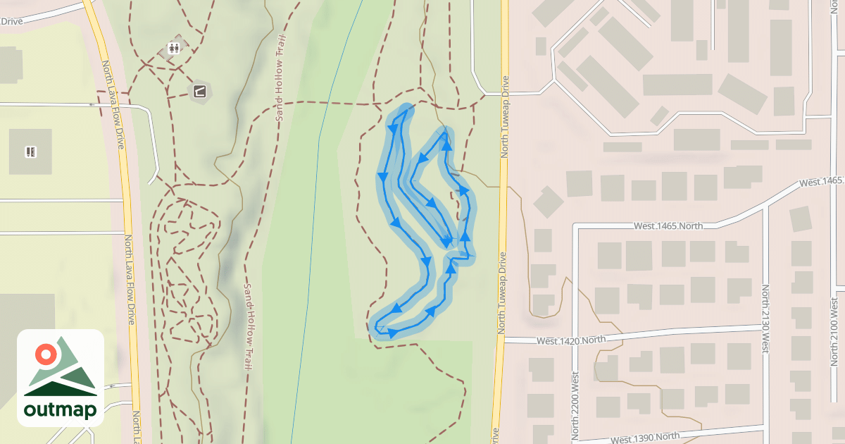 Map of Beginner Gravity Skills Trail