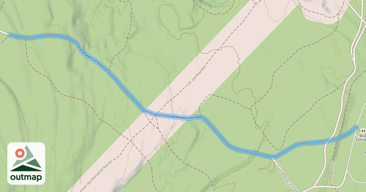 Map of 37 La Montée St-Hilaire