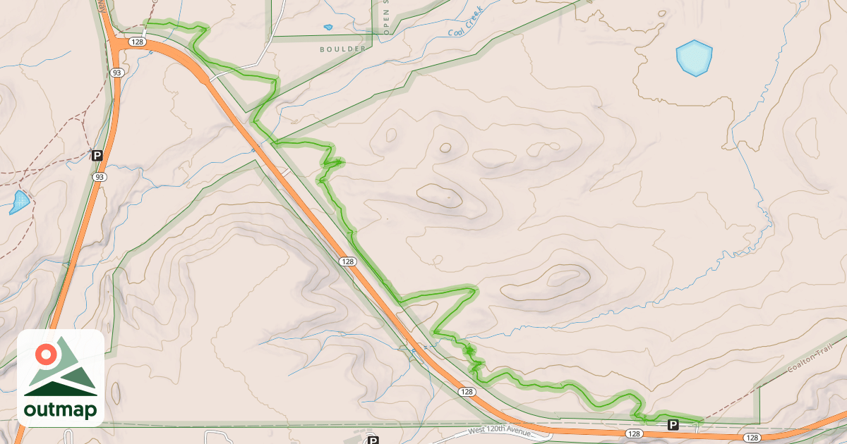Map of High Plains Trail
