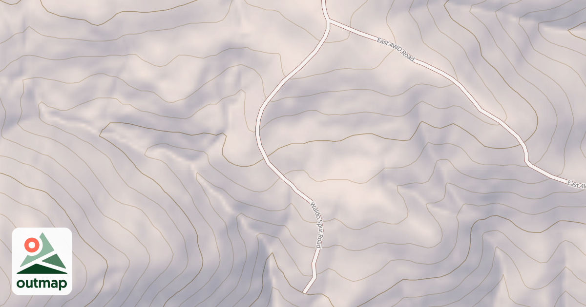 Map of WALDO SPUR