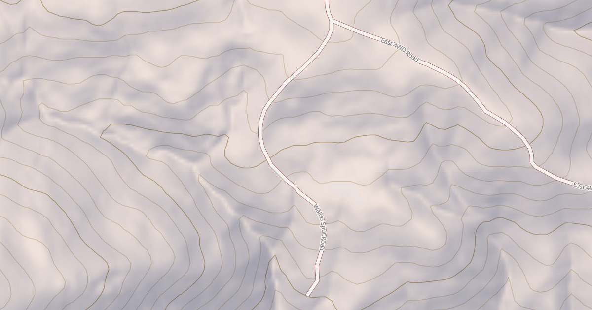 Map preview of WALDO SPUR