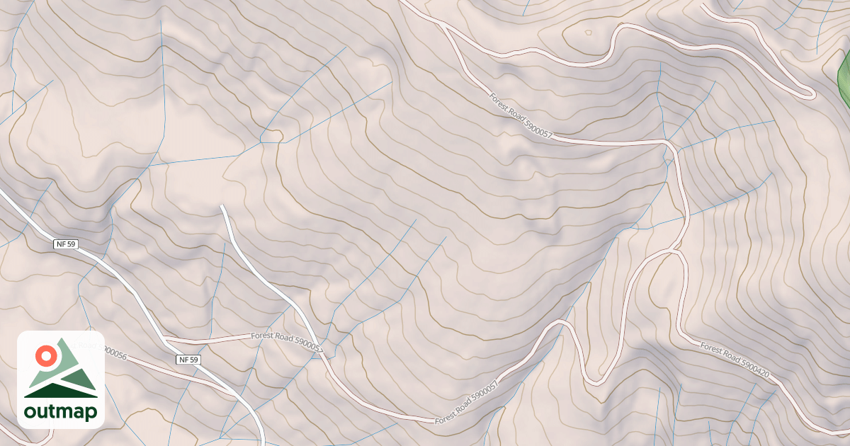 Map of OLD COPPER