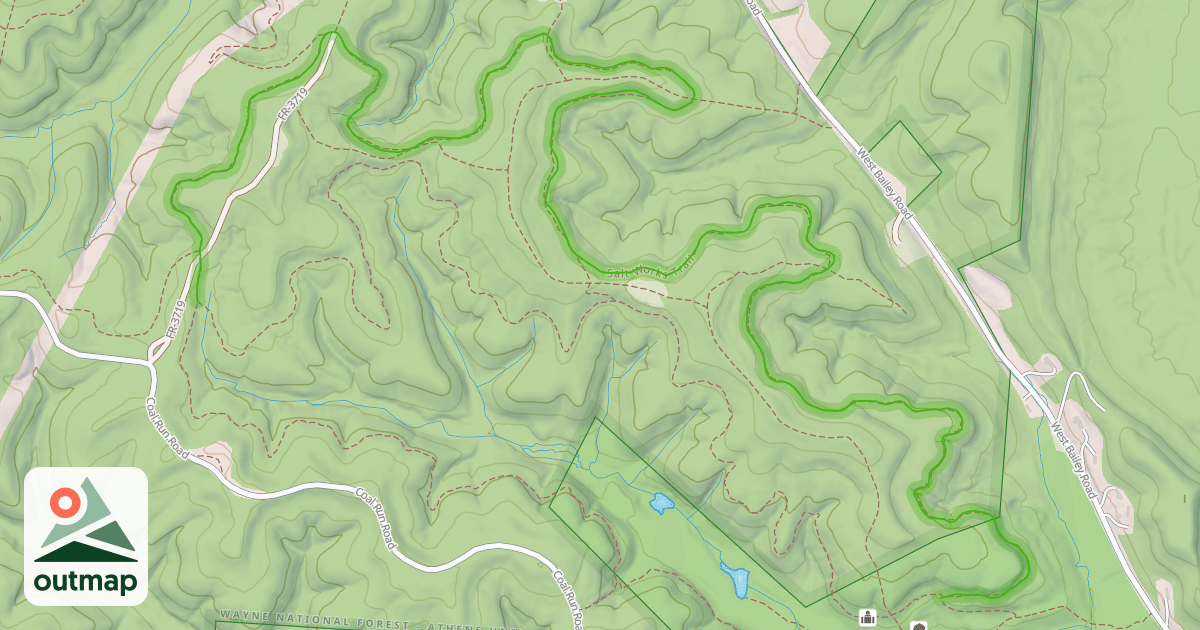 Map of Salt Works Trail