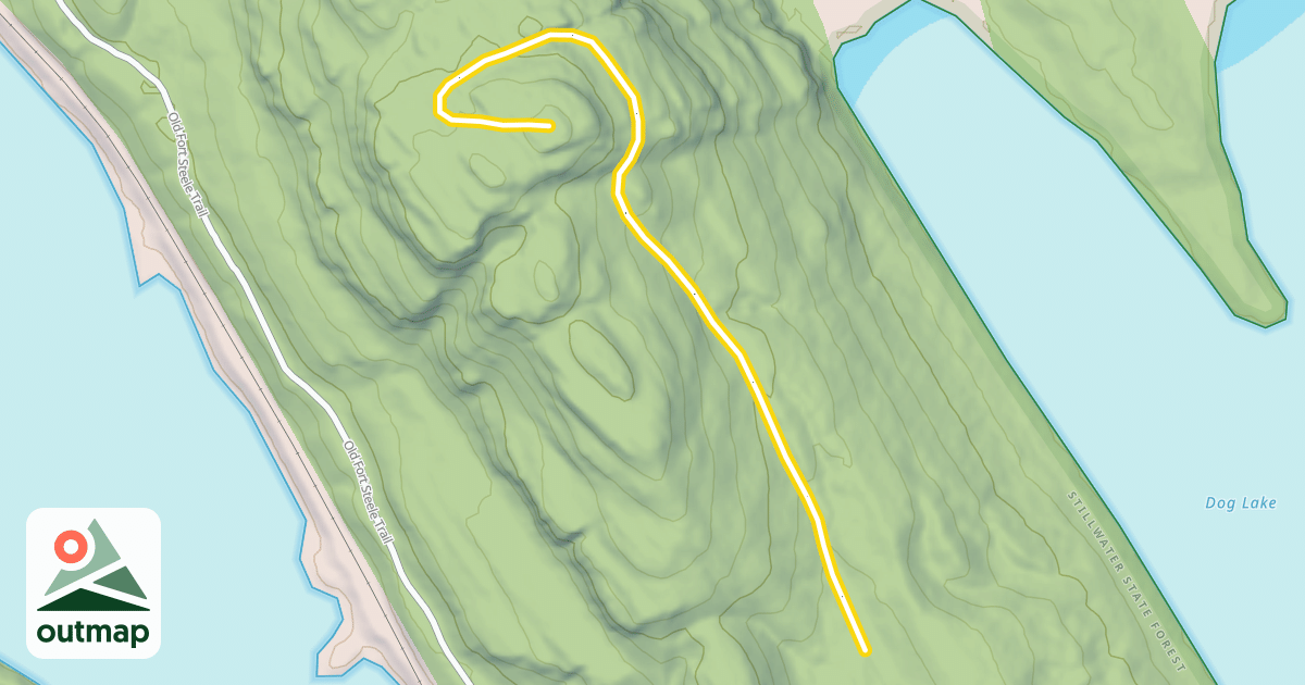 Map of Dog Mountain
