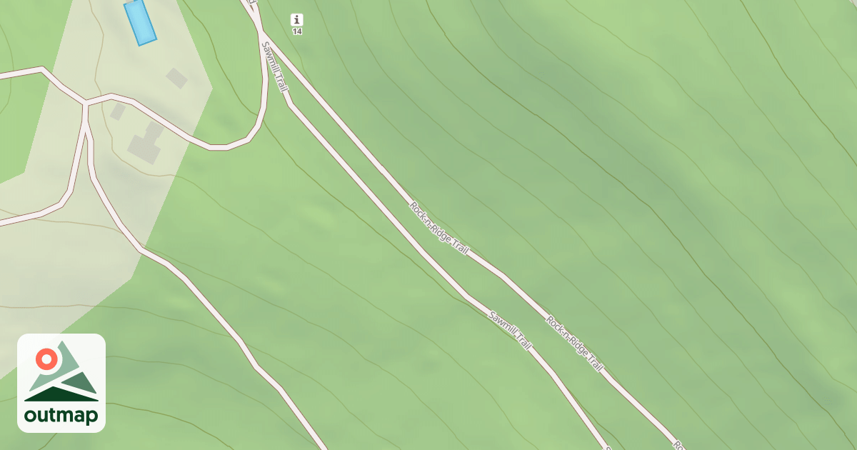Map of Blue Knob State Park Trails