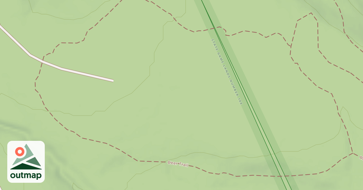 Map of Prince Gallitzin State Park Trails