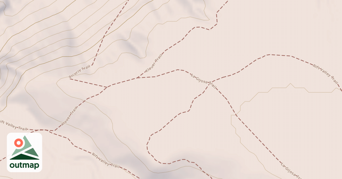 Map of La Gijosa Trail