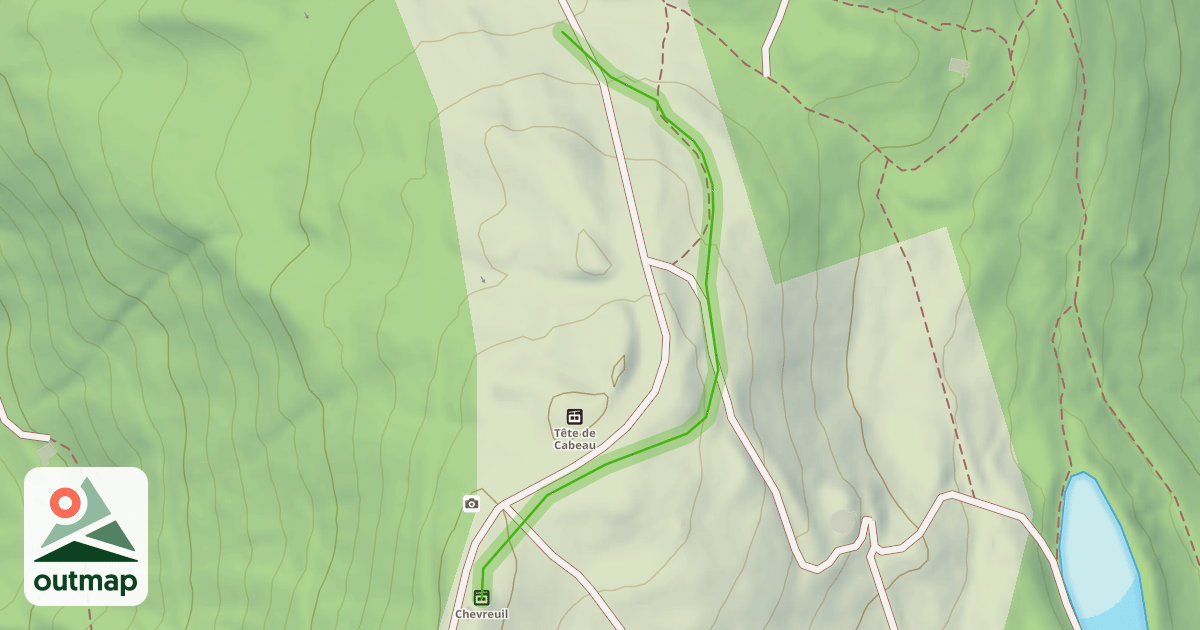 Map of chevreuil - croix fry