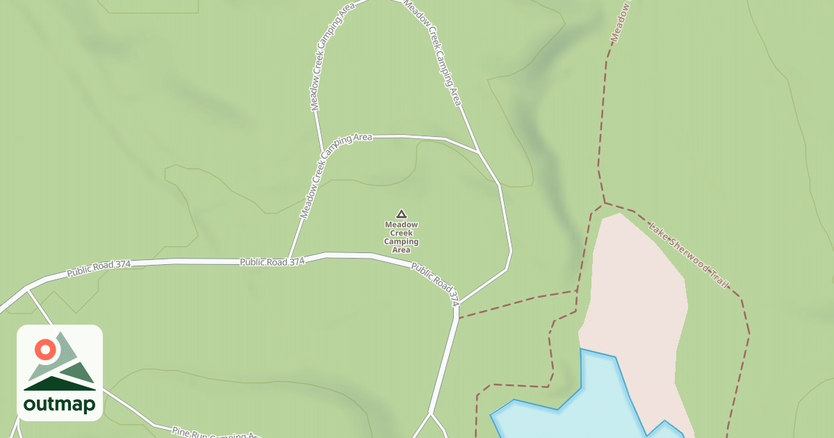 Map of SHERWOOD - MEADOW CREEK - B