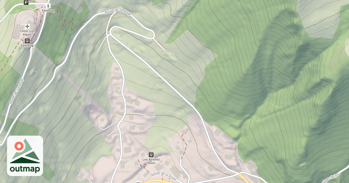 Map of Route de Sonloup