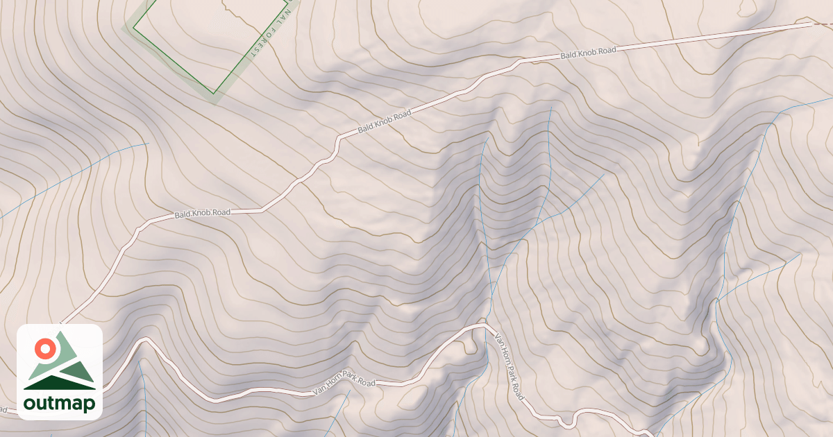 Map of BALD KNOB