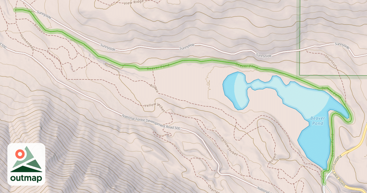 Map of Beaver Pond