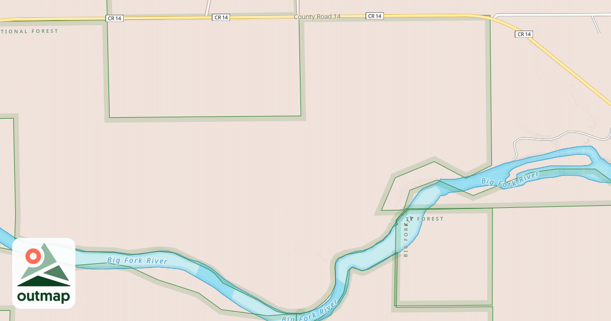 Map of BIGFORK RIVER SPUR 3324