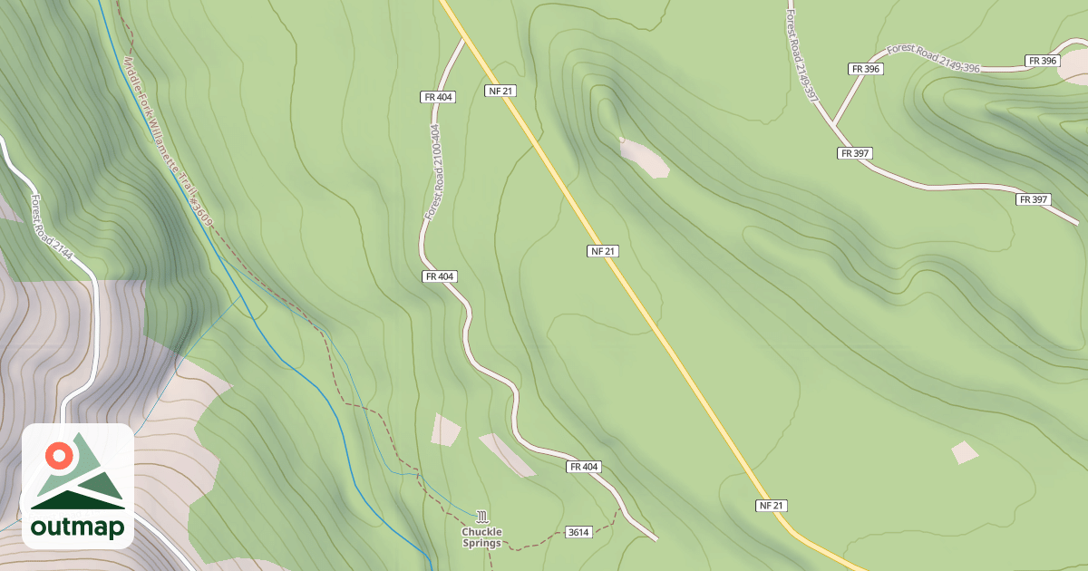 Map of CHUCKLE SPRINGS C G