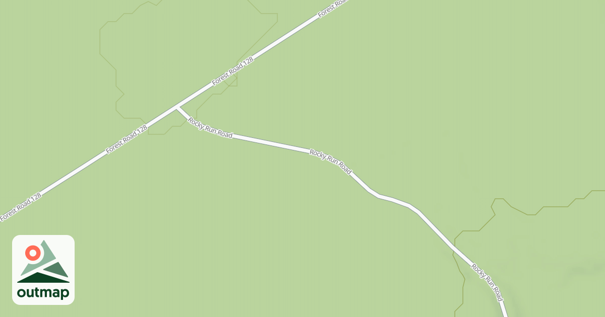 Map of ROCKY RUN