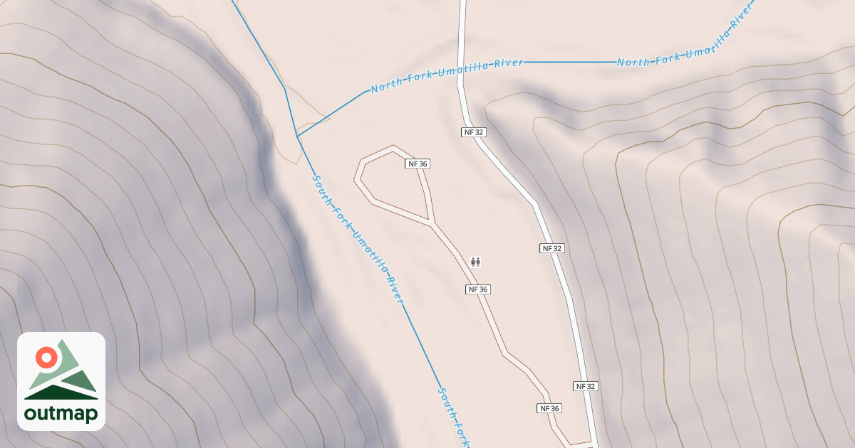 Map of UMATILLA FORKS N. LOOP