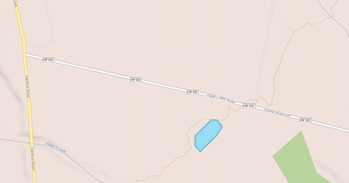 Map preview of PAGE CREEK