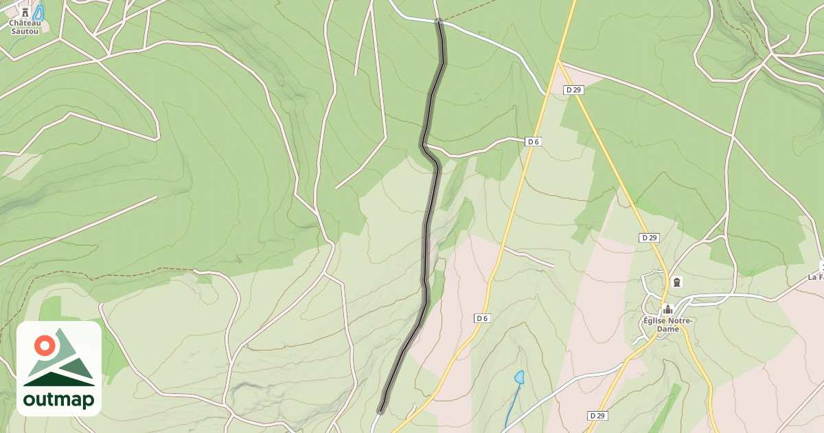 Map of Voie de Sugny