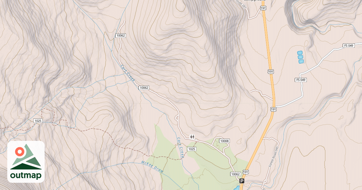 Map of CART CREEK CUTOFF