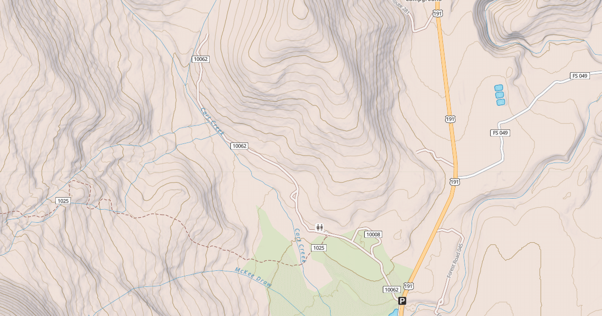 Map preview of CART CREEK CUTOFF