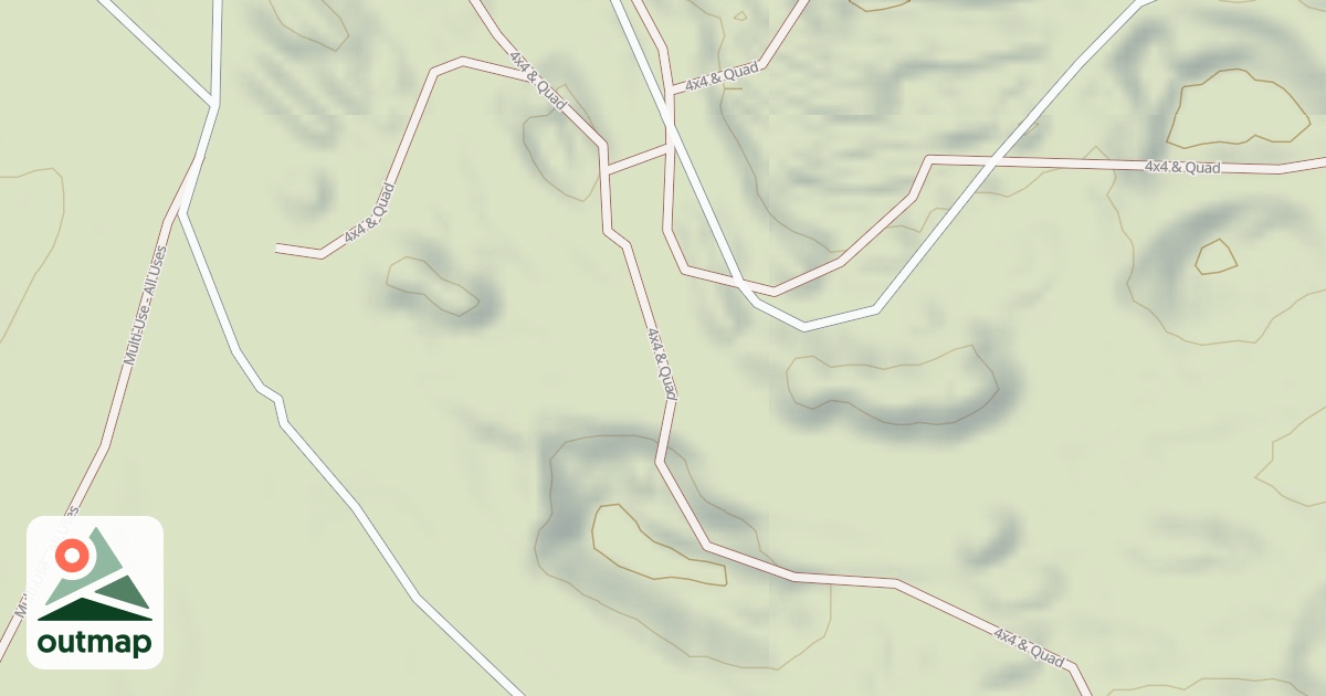 Map of Interlake State Recreation Area Trails