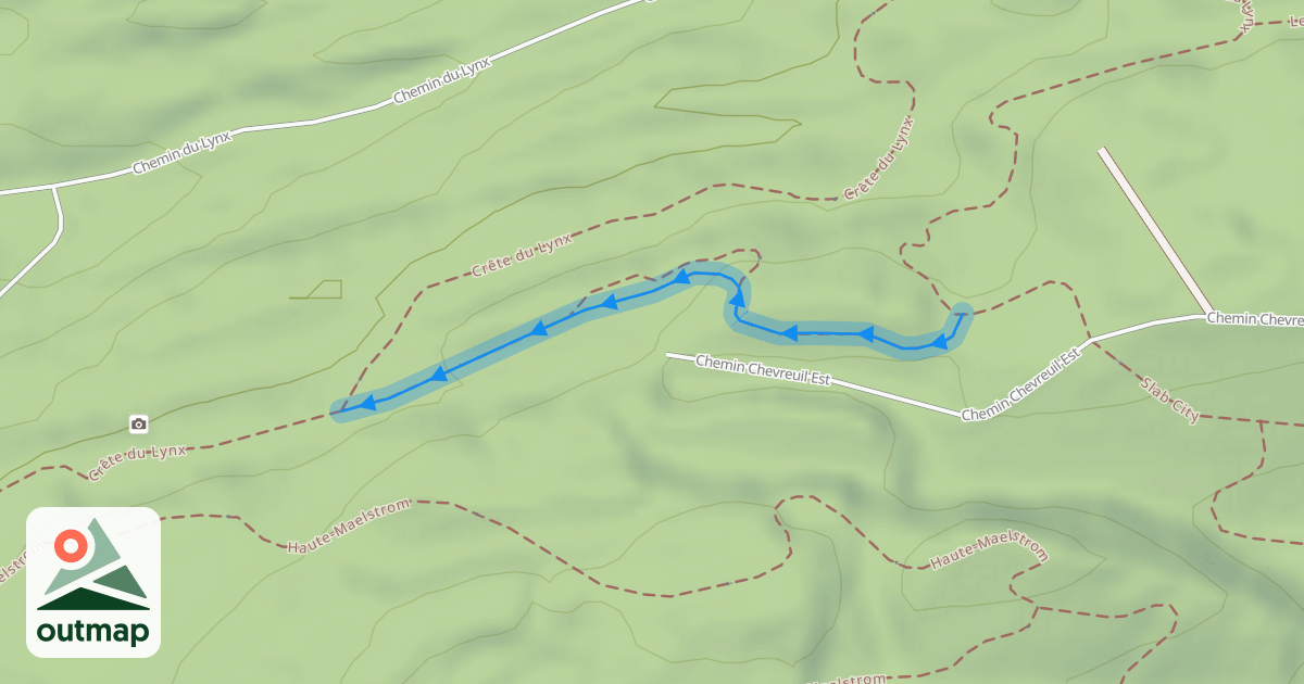 Map of Crête du Lynx