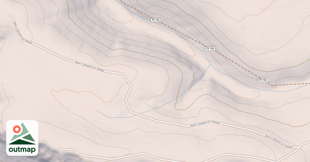 Map of BOX CANYON D1