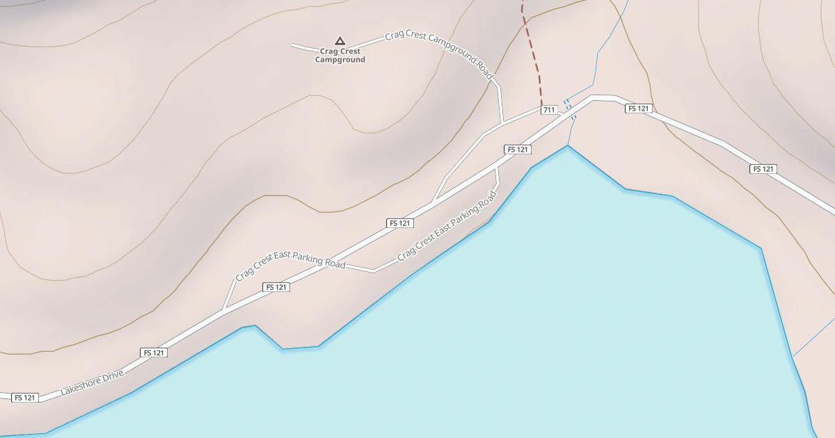Map preview of CRAG CREST EAST PARKING