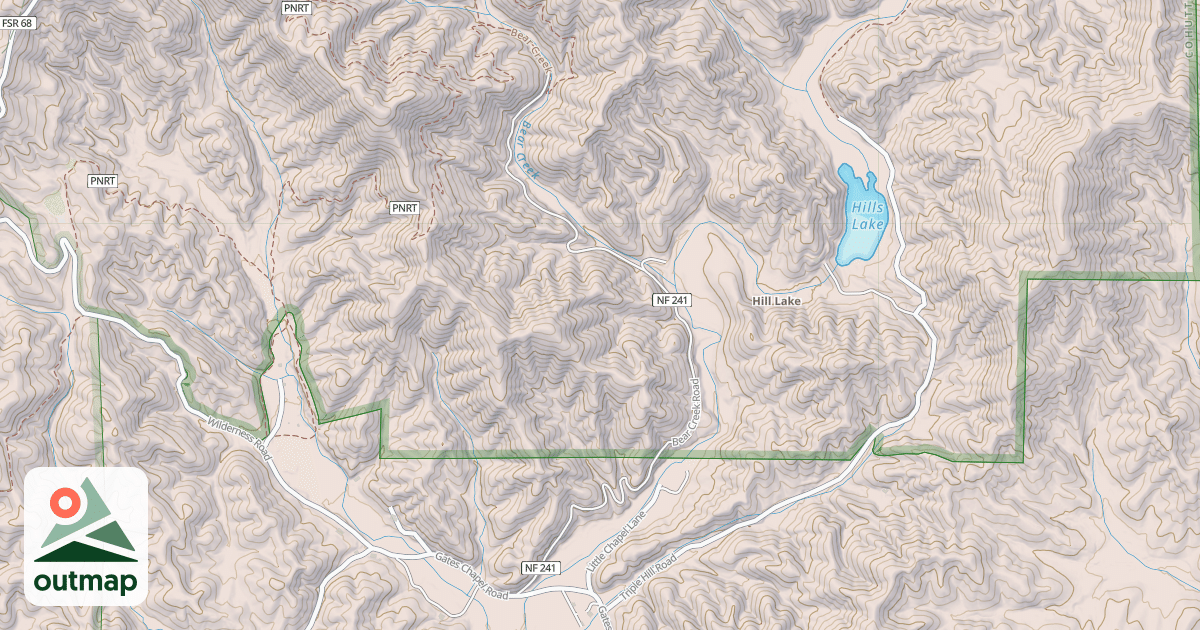 Map of BEAR CREEK