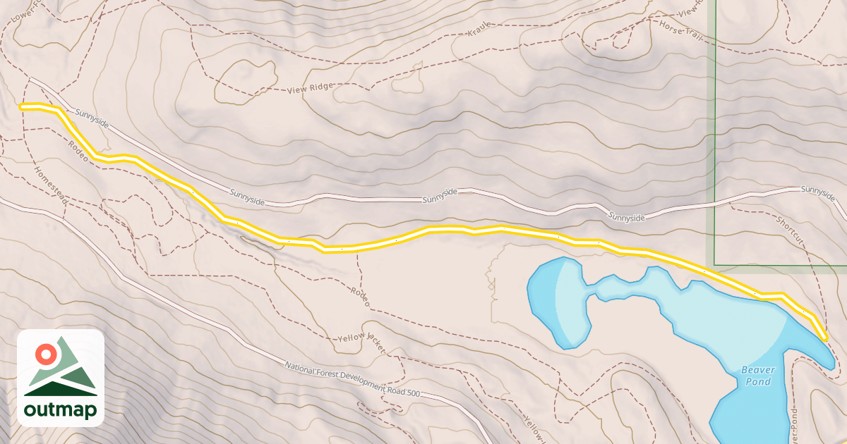 Map of Beaver Pond