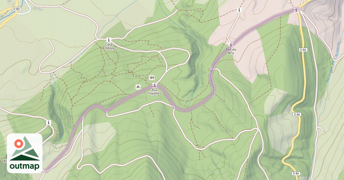 Map of Route forestière de Lioutardey