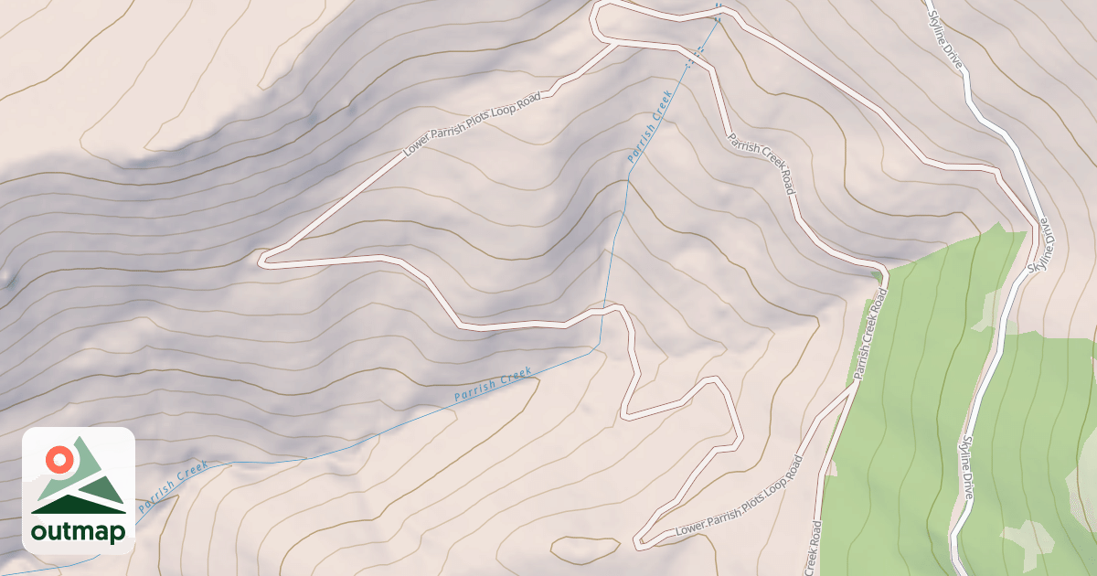 Map of LOWER PARISH PLOTS LOOP