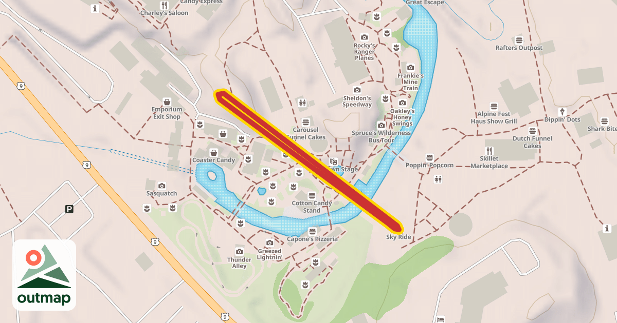 Map of Sky Ride