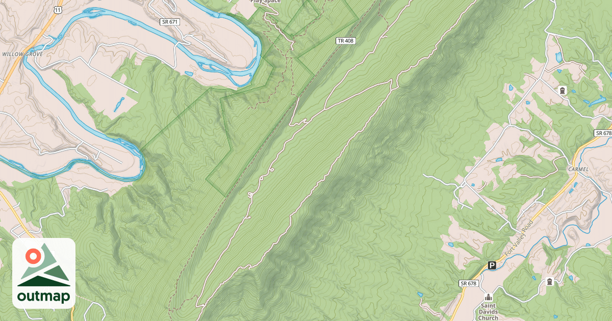 Map of GREEN MOUNTAIN (OPECHEE)