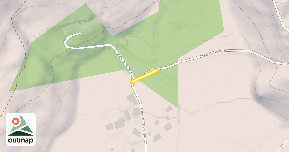 Map of Chemin de Blanchet